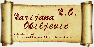 Marijana Okiljević vizit kartica